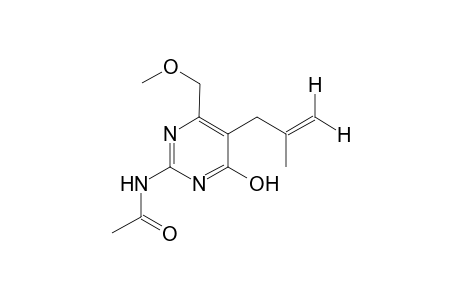 N-[4-hydroxy-6-(methoxymethyl)-5-(2-methylallyl)-2-pyrimidinyl]acetamide