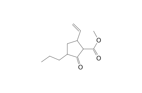 Cyclopentanecarboxylic acid, 5-ethenyl-2-oxo-3-propyl-, methyl ester
