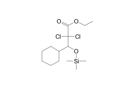 Ethyl 2,2-dichloro-3-cyclohexyl-3-[(trimethylsilyl)oxy]propanoate