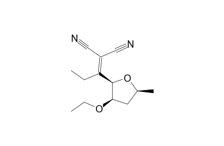 (2'R*,3'R*,5'S*)-2-CYANO-3-(3'-ETHOXY-5'-METHYLTETRAHYDROFURAN-2'-YL)-PENT-2-ENENITRILE;COMPONUD-#19B