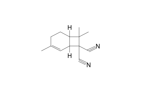 4,8,8-Trimethylbicyclo[4.2.0]oct-4-ene-7,7-dicarbonitrile