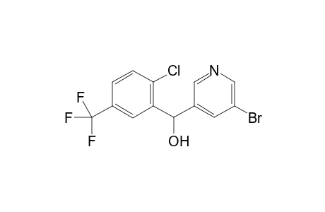 (5-Bromopyridin-3-yl)(2-chloro-5-(trifluoromethyl)phenyl)methanol