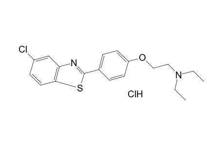 5-chloro-2-{p-[2-(diethylamino)ethoxy]phenyl}benzothiazole, monohydrochloride