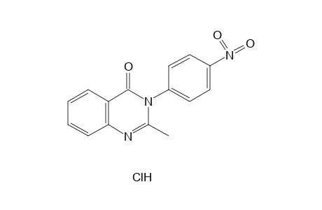 2-methyl-3-(p-nitrophenyl)-4(3H)-quinazolinone, hydrochloride