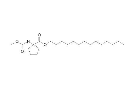 1-Aminocyclopentanecarboxylic acid, N-methoxycarbonyl-, tetradecyl ester