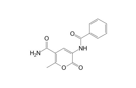 3-BENZAMIDO-6-METHYL-2-OXO-2H-PYRAN-5-CARBOXAMIDE