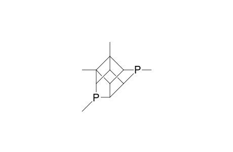 3,6,7,9-Tetramethyl-3,9-diphospha-pentacyclo(5.3.0.0/2,6/.0/4,10/.0/5,8/)decane