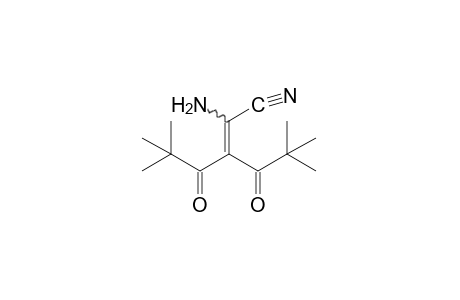 2-amino-5,5-dimethyl-4-oxo-3-pivaloyl-2-hexenenitrile