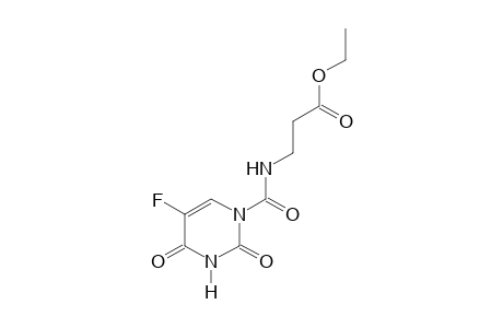 N-[(2,4-dioxo-5-fluoro-1, 2,3,4-tetrahydro-1-pyrimidinyl)carbonyl-beta-alanine, ethyl ester