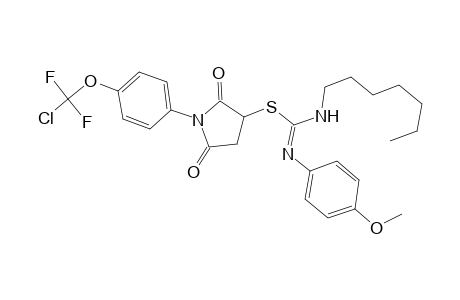 carbamimidothioic acid, N'-[(Z)-heptyl]-N-(4-methoxyphenyl)-, 1-[4-(chlorodifluoromethoxy)phenyl]-2,5-dioxo-3-pyrrolidinyl ester