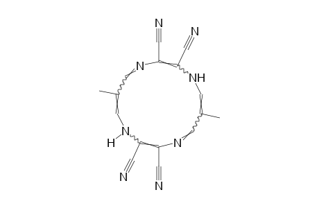 6,13-DIMETHYL-1,4,8,11-TETRAAZACYCLOTETRADECA-2,4,6,9,11,13-HEXAENE-2,3,9,10-TETRACARBONITRILE