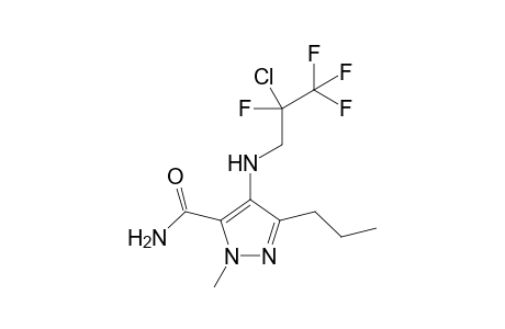 4-((2-Chloro-2,3,3,3-tetrafluoropropyl)amino)-1-methyl-3-propyl-1H-pyrazole-5-carboxamide