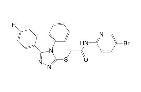 N-(5-bromo-2-pyridinyl)-2-{[5-(4-fluorophenyl)-4-phenyl-4H-1,2,4-triazol-3-yl]sulfanyl}acetamide