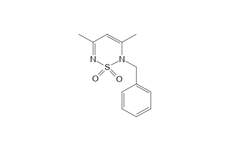 2-benzyl-3,5-dimethyl-2H-1,2,6-thiadiazine, 1,1-dioxide