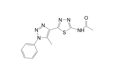 N-(5-(5-methyl-1-phenyl-1H-1,2,3-triazol-4-yl)-1,3,4-thiadiazol-2-yl)acetamide