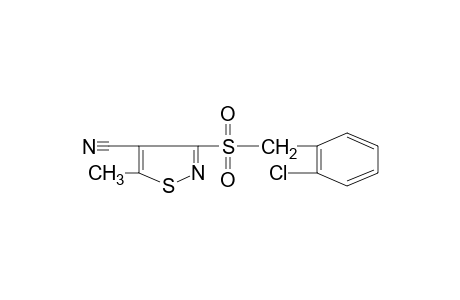 3-[(o-CHLOROBENZYL)SULFONYL]-5-METHYL-4-ISOTHIAZOLECARBONITRILE