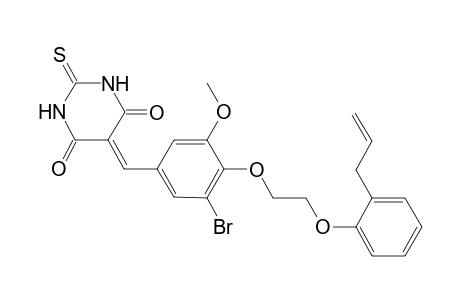 5-[4-[2-(2-allylphenoxy)ethoxy]-3-bromo-5-methoxy-benzylidene]-2-thioxo-hexahydropyrimidine-4,6-quinone