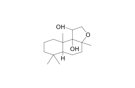 NAPHTO[2,1-b]FURAN-1,9b(3aH)-DIOL, DECAHYDRO-3a,6,6,9a-TETRAMETHYL