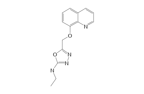 N-Ethyl-5-((quinolin-8-yloxy)methyl)-1,3,4-oxadiazol-2-amine