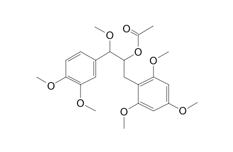 Benzeneethanol, .beta.,3,4-trimethoxy-.alpha.-[(2,4,6-trimethoxyphenyl)methyl]-, acetate