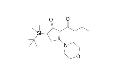 5-tert-Butyldimethylsilyl-2-butyryl-3-morpholino-2-cyclopentenone