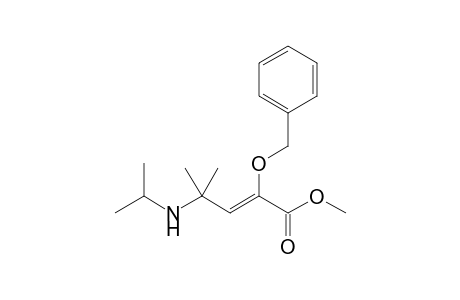 Z-METHYL-2-BENZYLOXY-4-ISOPROPYLAMINO-4-METHYLPENT-2-ENOATE