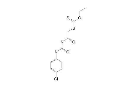 dithiocarbonic acid, o-methyl ester, S-ester with 1-(p-chlorophenyl)-3-(mercaptoacetyl)urea