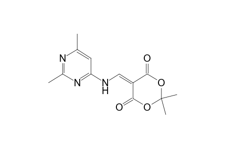 {[(2,6-dimethyl-4-pyrimidinyl)amino]methylene}malonic acid, cyclic isopropylidene ester