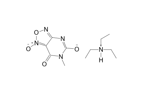 6-methyl-[1,2,5]oxadiazolo[3,4-d]pyrimidine-5,7(4H,6H)-dione, 1-oxide compound with triethylamine (1:1)