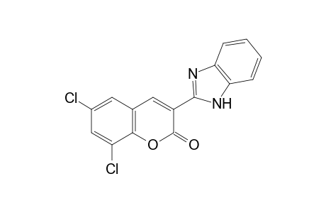 3-(2-benzimidazolyl)-6,8-dichlorocoumarin
