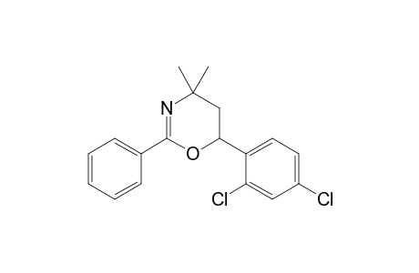 6-(2,4-dichlorophenyl)-4,4-dimethyl-2-phenyl-5,6-dihydro-1,3-oxazine