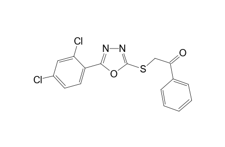 2-([5-(2,4-Dichlorophenyl)-1,3,4-oxadiazol-2-yl]sulfanyl)-1-phenylethanone