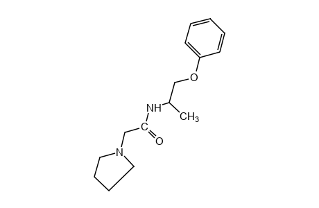 N-(1-methyl-2-phenoxyethyl)-1-pyrrolidineacetamide