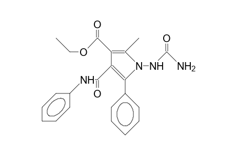 3-Ethoxycarbonyl-2-methyl-5-phenyl-4-phenylcarbamoyl-1-ureido-pyrrole