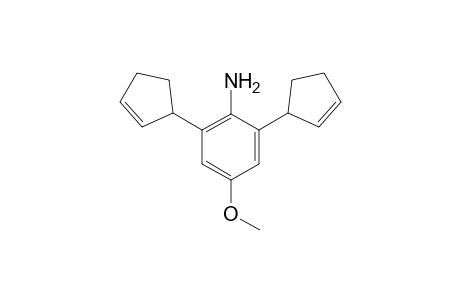 2,6-Di(cyclopent-2-en-1-yl)-4-methoxyaniline