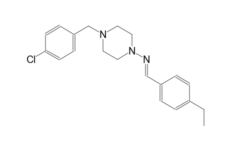 1-piperazinamine, 4-[(4-chlorophenyl)methyl]-N-[(E)-(4-ethylphenyl)methylidene]-