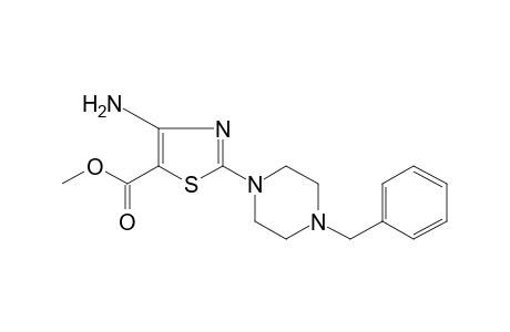 4-AMINO-2-(4-BENZYL-1-PIPERAZINYL)-5-THIAZOLECARBOXYLIC ACID, METHYL ESTER