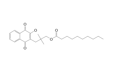 3-(3-Hydroxy-1,4-dioxo-1,4-dihydronaphthalen-2-yl)-2,2-dimethylpropyl decanoate