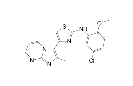 2-thiazolamine, N-(5-chloro-2-methoxyphenyl)-4-(2-methylimidazo[1,2-a]pyrimidin-3-yl)-