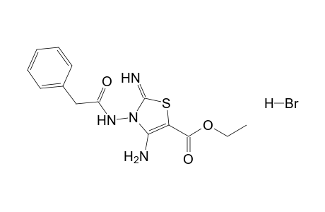 Ethyl 4-amino-2-imino-3-[(2-phenylacetyl)amino]-1,3-thiazole-5-carboxylate hydrobromide