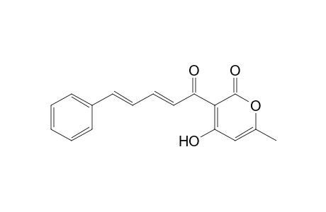 4-HYDROXY-6-METHYL-3-(5-PHENYL-2E,5E-PENTADIEN-1-OYL)-2H-PYRAN-2-ONE