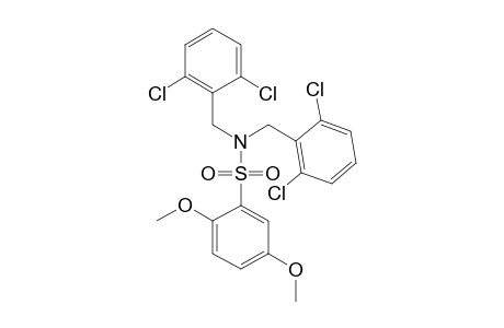 N,N-bis(2,6-dichlorobenzyl)-2,5-dimethoxybenzenesulfonamide