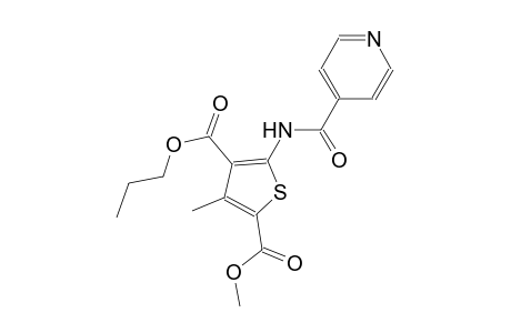2-methyl 4-propyl 5-(isonicotinoylamino)-3-methyl-2,4-thiophenedicarboxylate