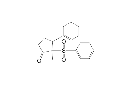2-(Benzenesulfonyl)-3(R)-(cyclohexen-1-yl)-2-methyl-cyclopentanone