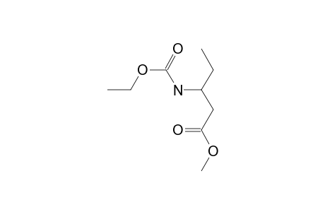 3-Amino-pentanoic acid, N-ethoxycarbonyl-, methyl ester