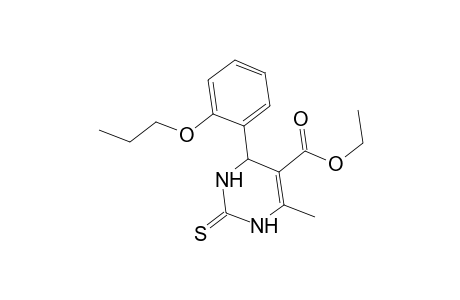 Ethyl 6-methyl-4-(2-propoxyphenyl)-2-thioxo-1,2,3,4-tetrahydro-5-pyrimidinecarboxylate