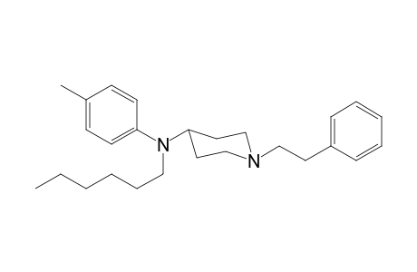 N,N-Hexyl-(4-methylphenyl)-1-(2-phenylethyl)piperidin-4-amine