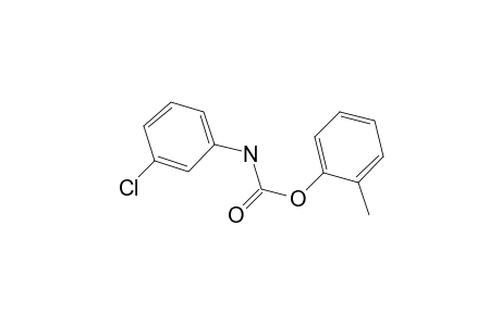 Carbamic acid, N-(3-chlorophenyl)-, 2-tolyl ester