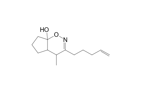 Cyclopent[e]-1,2-oxazin-7a(4H)-ol, 4a,5,6,7-tetrahydro-4a-methyl-3-(4-pentenyl)-