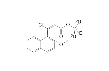 d3-3-Methyl 3-Chloro-3-(2-methoxynaphthalen-1-yl)acrylate